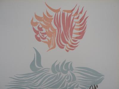 Jacques HÉROLD - Fleurs en couleurs, 1974 - Lithographie originale 2