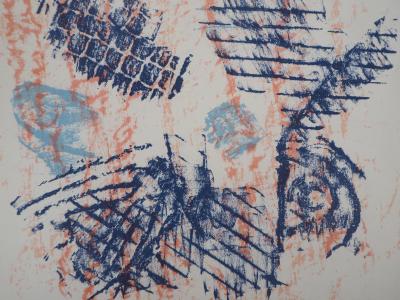Max ERNST - Feuilles colorées, 1964 - Lithographie originale 2