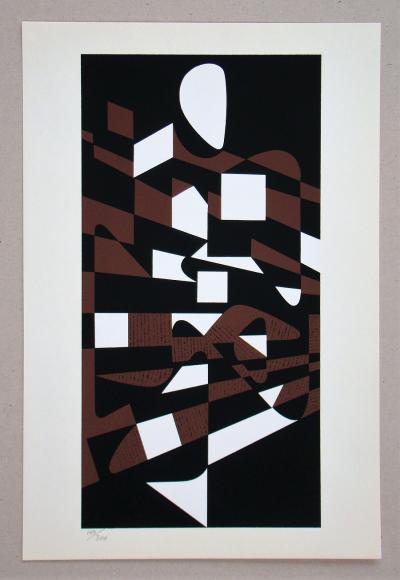 Victor VASARELY - Orchidesse, 1961 - Sérigraphie originale 2