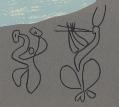 Pablo PICASSO (after) - Bacchanale, 1962 - Linocut print 2