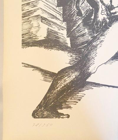 Ossip ZADKINE - The Labours of Hercule - Capture of the Ceryneian Hind, 1960 - Lithographie signée au crayon 2