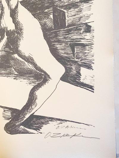 Ossip ZADKINE - The Labours of Hercule - Capture of the Ceryneian Hind, 1960 - Lithographie signée au crayon 2