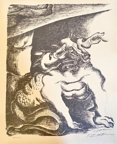 Ossip ZADKINE - The Labours of Hercule - Cerberus, 1960 - Lithographie signée au crayon 2