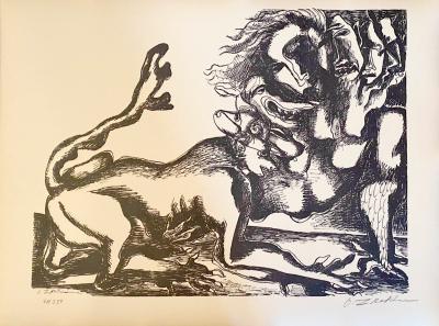 Ossip Zadkine - The Labours of Hercule - Fight against the Hydra of Lerna - Lithographie signée 2
