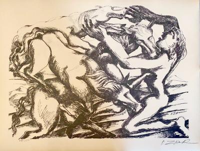 Ossip Zadkine - The Labours of Hercule - Mares of Diomedes - Lithographie signée 2