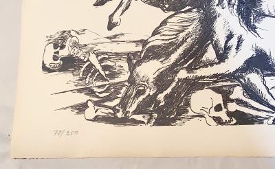 Ossip Zadkine - The Labours of Hercule - The mares of Diomedes - Lithographie signée 2