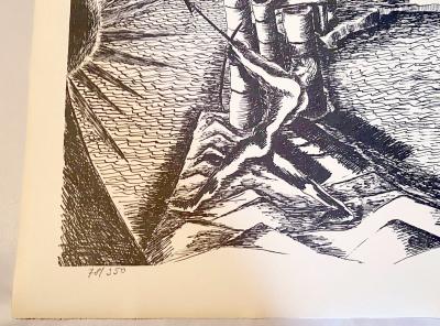 Ossip Zadkine - The Labours of Hercule - The Pillars of Hercules - Lithographie signée 2