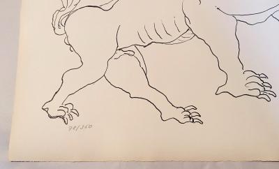 Ossip Zadkine - The Labours of Hercule - The shepherd of Geryon - Lithographie signée 2