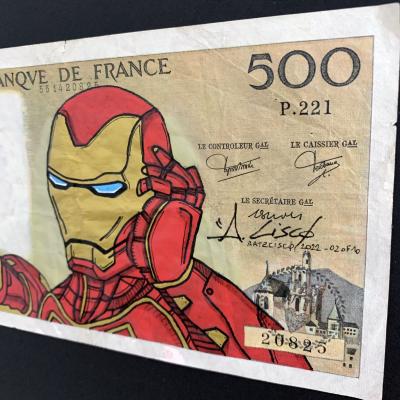 Cisco - Iron’Art, 2024 - Acrylique sur billet 2