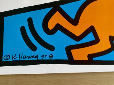 KEITH HARING - AFFICHE ORIGINALE LUCKY STRIKE - 1987 2