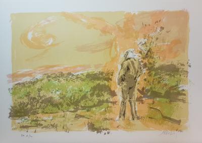 Jacques PECNARD - C’est le printemps de Léo FERRE, 1989 - Lithographie signée au crayon 2