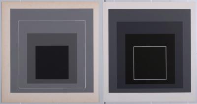 Josef ALBERS - Homage To the Square (B) & (C), 1971 - Set of 2 silkscreens 2
