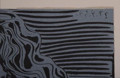 Pablo PICASSO (After) - Deux femmes avec un vase à fleurs, 1962 - Linocut print 2