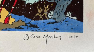 Bruno MARCHAND - Blake et Mortimer, L’énigme de l’Atlantide - Dessin original 2