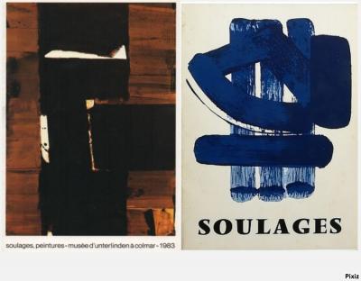 Pierre SOULAGES (Né en 1919) - Réunion de deux catalogues d’exposition, 1983 et 1978