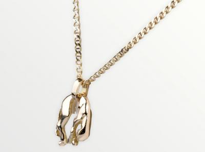 Collier pendentif panthère en or rose 18 carats 2