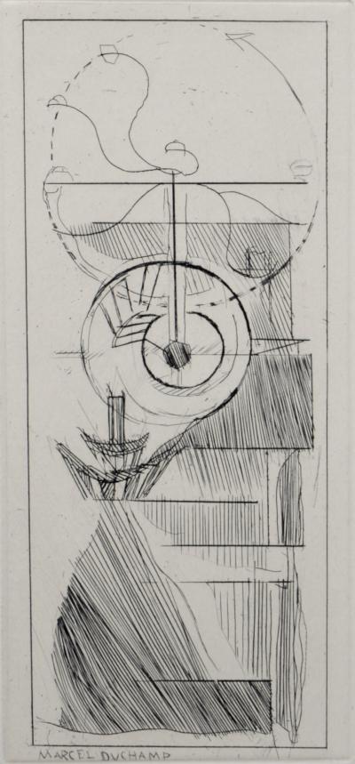 Marcel DUCHAMP - Coffee Mill, 1947 - Original etching on fil Lana paper 2