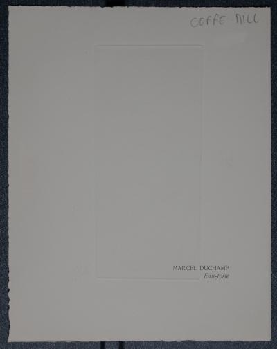 Marcel DUCHAMP - Coffee Mill, 1947 - Original etching on fil Lana paper 2