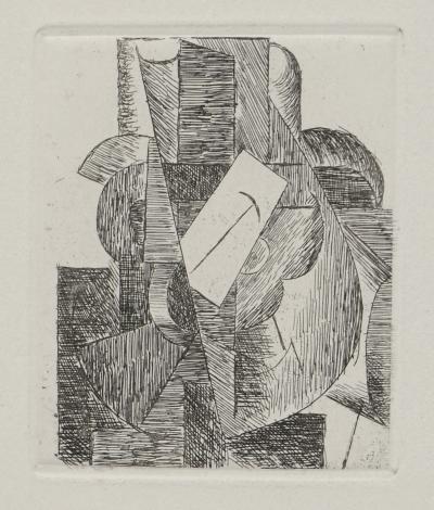 Pablo PICASSO - L’Homme au chapeau, 1947 - Original etching on fil Lana paper 2