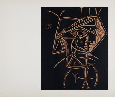 Pablo PICASSO (after) - Tête de femme, 1962 - Linocut print 2