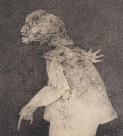 José HERNÁNDEZ - Perfil de la calumnia , 2007 - Dessin original, Signé 2