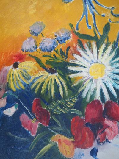 Elisée Maclet - Bouquet dans un pot en céramique, c. 1929 - Huile sur toile Signée 2
