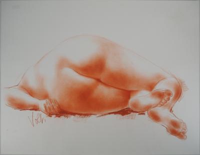 Antoniucci VOLTI - Sleeping model - Original signed drawing