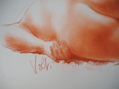 Antoniucci VOLTI - Modèle endormi - Dessin original signé 2