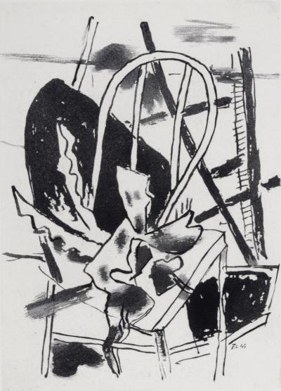 Fernand LÉGER - Composition, 1947 - Original etching (Aquatint & Chisel) 2
