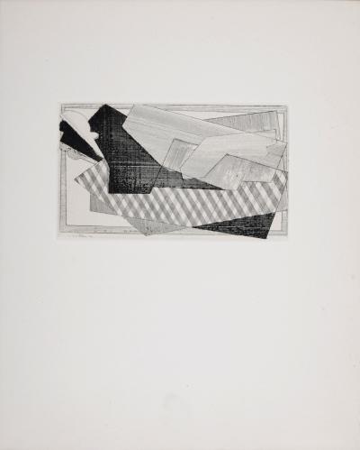 Jacques VILLON - Composition, 1947 - Gravure originale (Eau-forte) 2