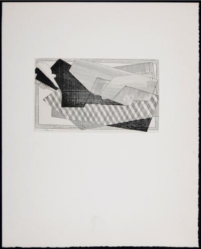 Jacques VILLON - Composition, 1947 - Gravure originale (Eau-forte) 2