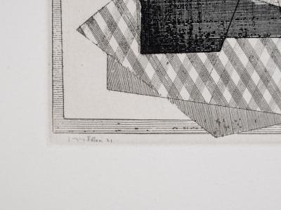 Jacques VILLON - Composition, 1947 - Gravure originale (Eau-forte) 2