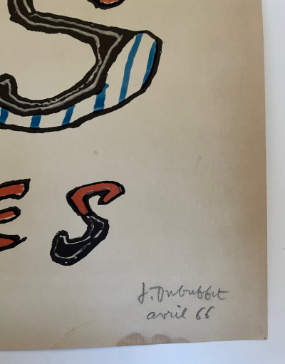 JEAN DUBUFFET - Ustensiles Utopiques, 1966 - Lithographie signée au crayon 2