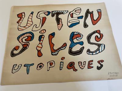 JEAN DUBUFFET - Ustensiles Utopiques, 1966 - Lithographie signée au crayon 2