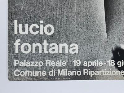 Ugo Mulas - Affiche pour l’exposition de Lucio Fontana au Palazzo Reale de Milan, 1972 - Affiche 2