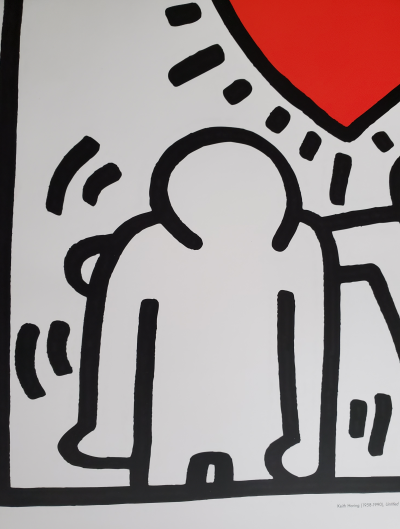 Keith HARING (d’après) - Invitation de Mariage - Sérigraphie 2