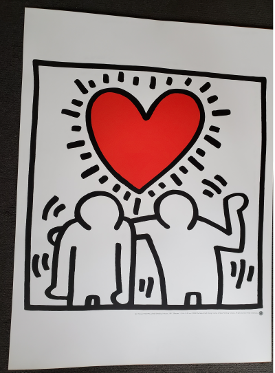 Keith HARING (d’après) - Invitation de Mariage - Sérigraphie 2