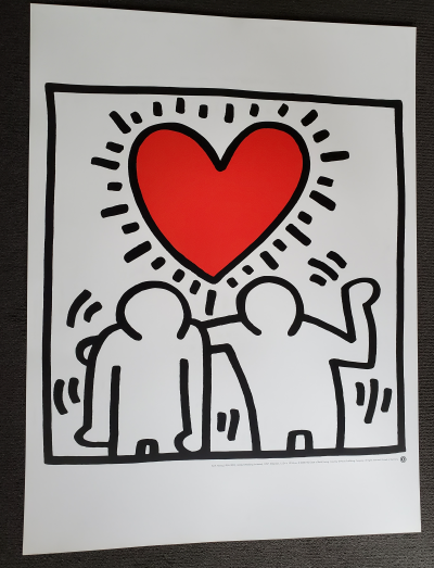 Keith HARING (d’après) - Invitation de Mariage - Sérigraphie 2