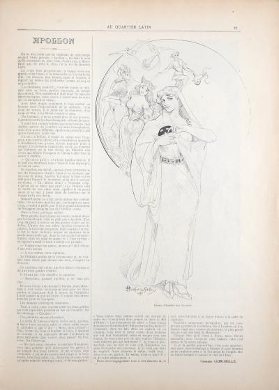Alphonse MUCHA - Au Quartier Latin, 1898 - Revue complète avec couverture originale en lithographie de Mucha 2