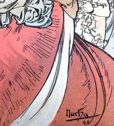 Alphonse MUCHA - Au Quartier Latin, 1898 - Revue complète avec couverture originale en lithographie de Mucha 2