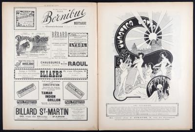 Alphonse MUCHA - Au Quartier Latin, 1898 - Revue complète avec couverture originale en lithographie de Mucha 2