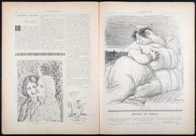 Alphonse MUCHA - Au Quartier Latin, 1898 - Revue complète avec couverture originale en lithographie de Mucha 2