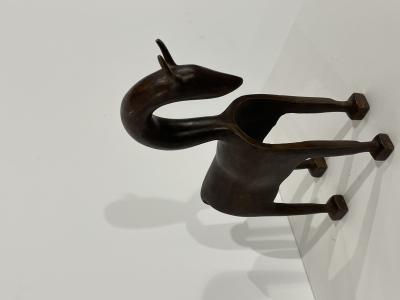 Richard Pommier - Cheval brun, 2022 - Sculpture en bronze 2