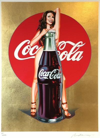 Mel RAMOS - Lola Cola #5 Gold - Lithographie 2