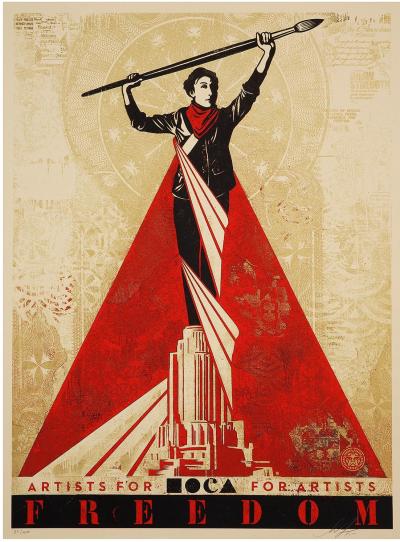 Shepard Fairey - Artists for Freedom - Silkscreen 2