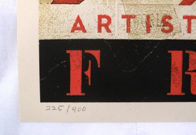 Shepard Fairey - Artists for Freedom - Silkscreen 2