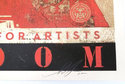 Shepard Fairey - Artists for Freedom - Silkscreen 2