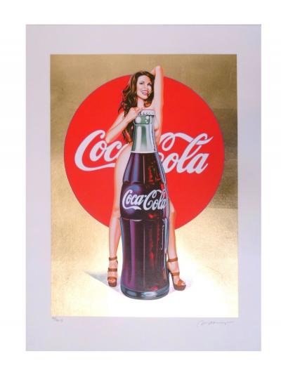 Mel RAMOS - Lola Cola #5 Gold - Lithographie 2