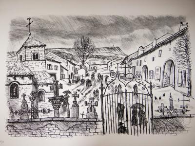André JACQUEMIN - Paysage de Lorraine, 1979 - Gravure 2