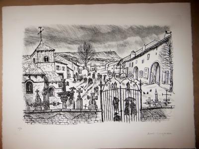 André JACQUEMIN - Paysage de Lorraine, 1979 - Gravure 2